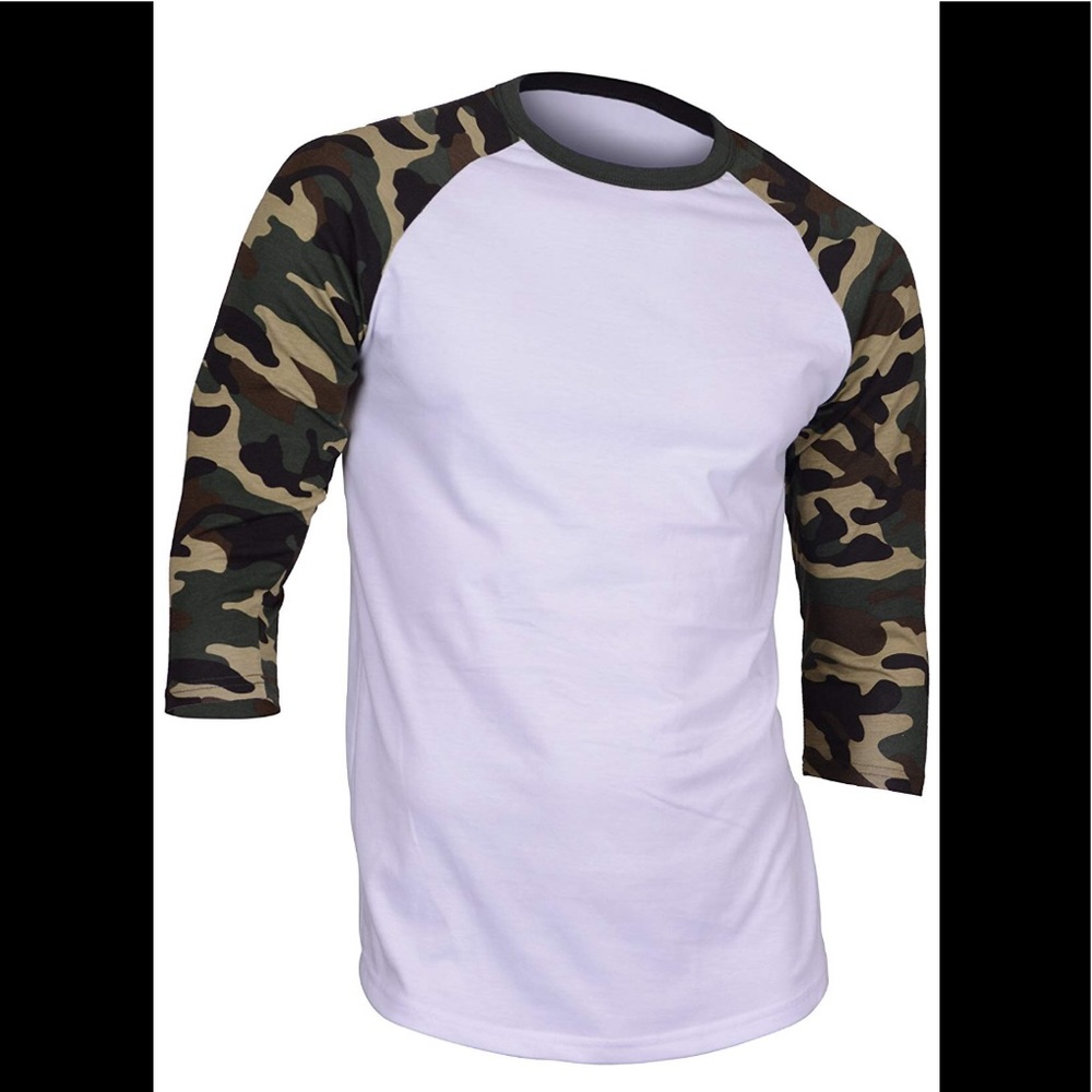 Men’s Casual 3/4 Sleeve Baseball T-Shirt